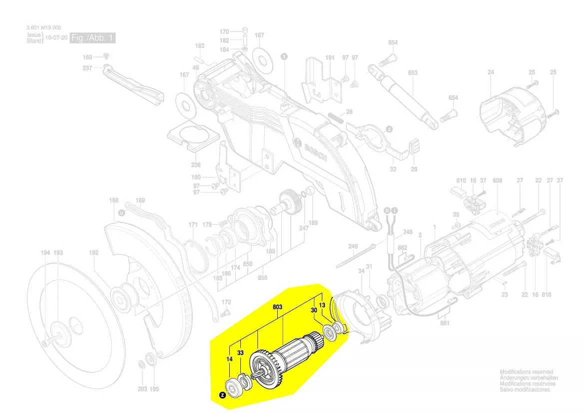 Induit réf. 1 609 B03 793 Bosch
